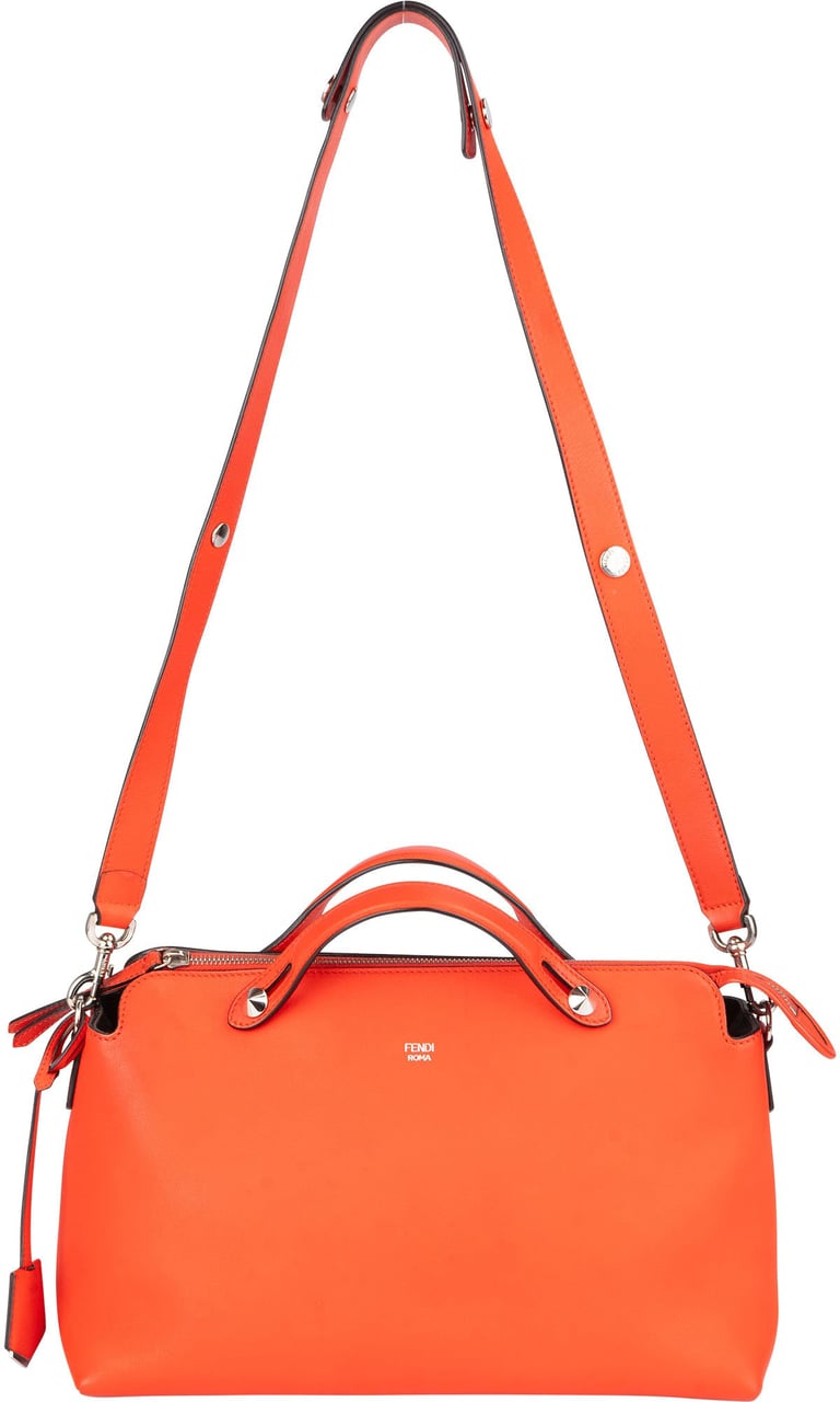 Fendi Fendi Coral Leather By The Way Handbag Rood