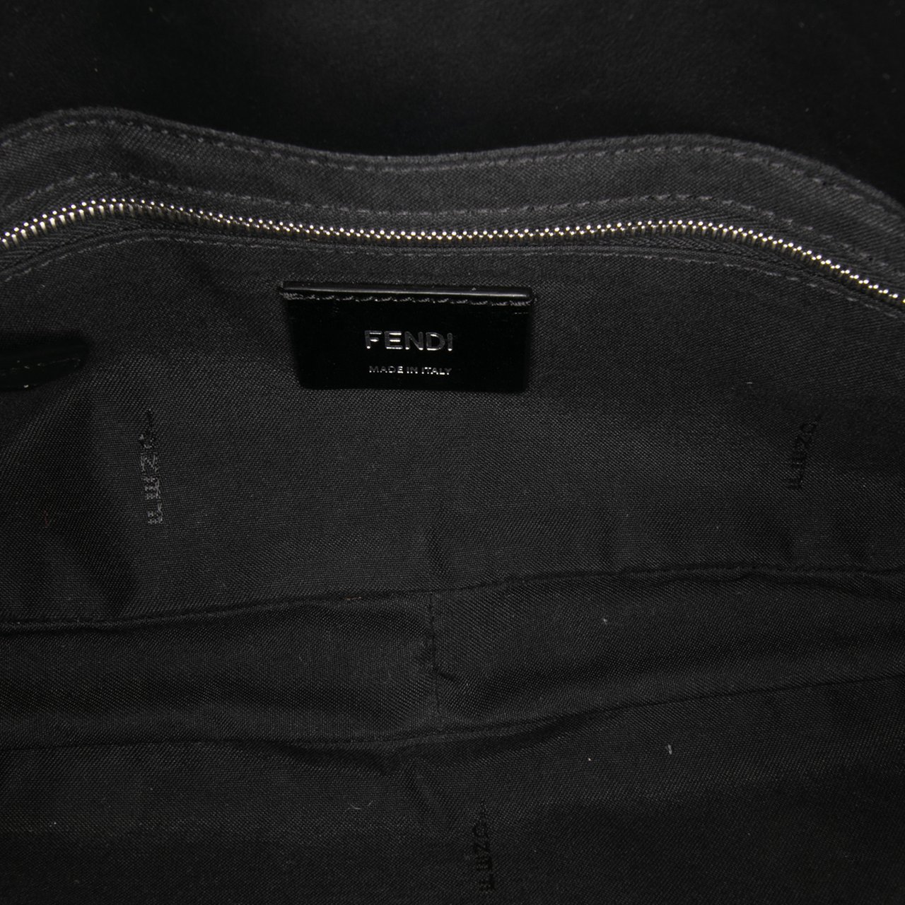 Fendi Zucca Canvas Convertible Baguette Satchel Bruin