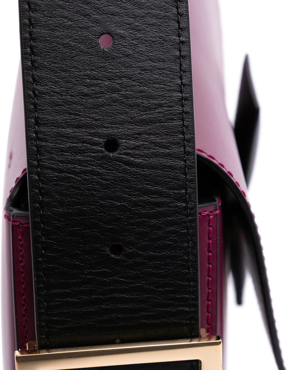Fendi Stefano Pilati Nappa Twist Baguette Satchel Rood