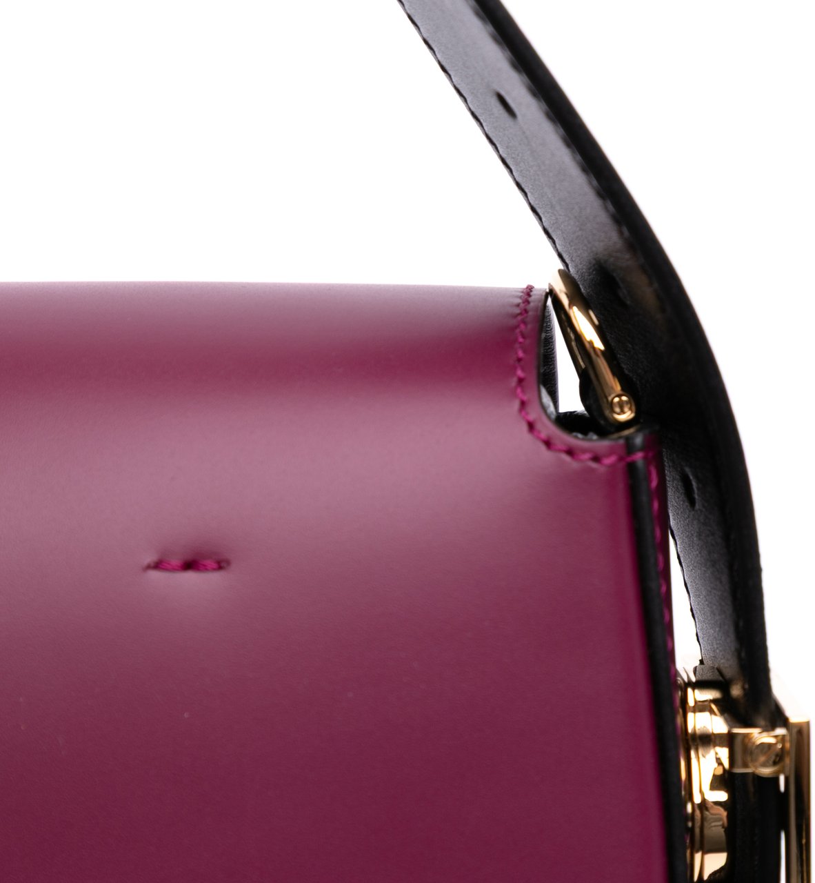 Fendi Stefano Pilati Nappa Twist Baguette Satchel Rood
