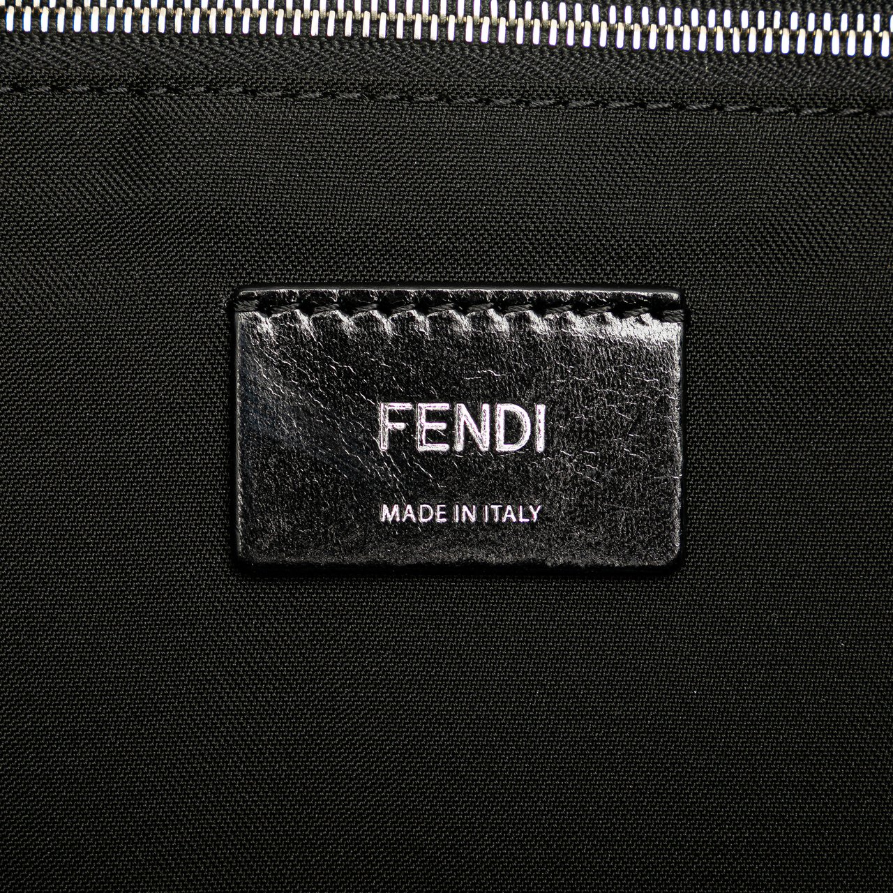 Fendi Large Nylon Fendi Faces Tote Zwart