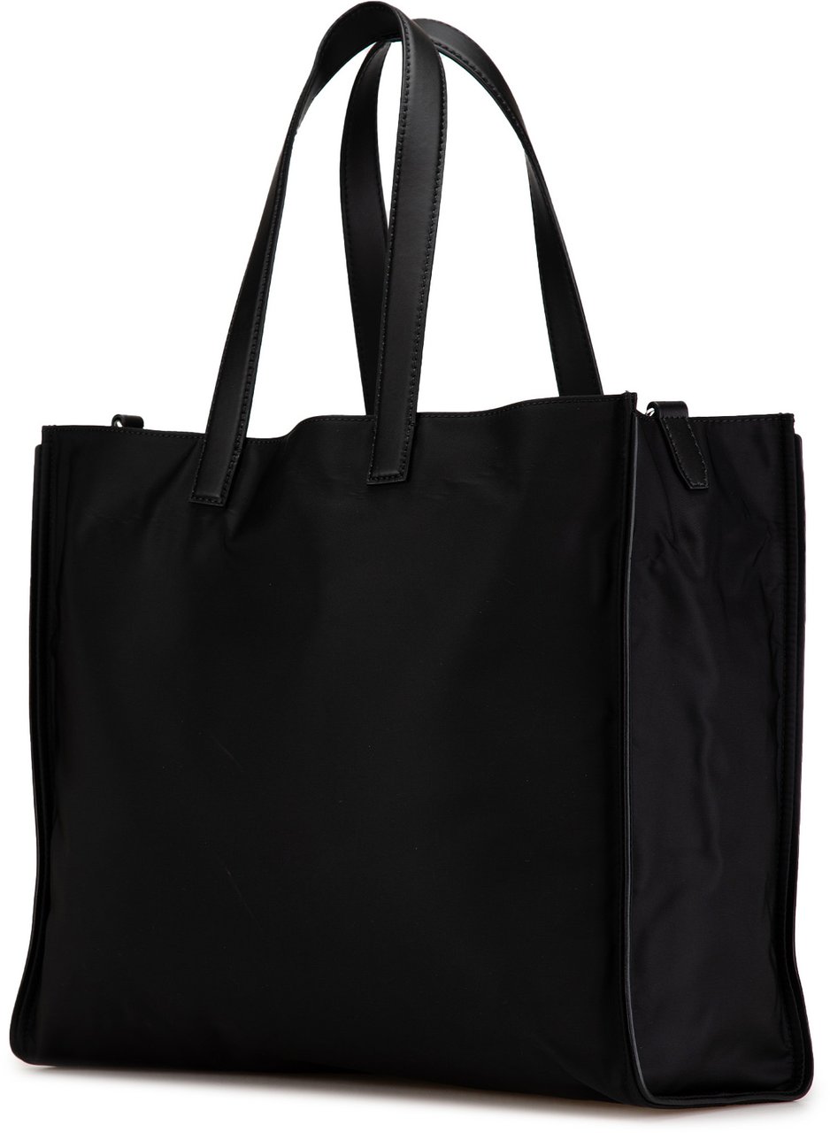 Fendi Large Nylon Fendi Faces Tote Zwart