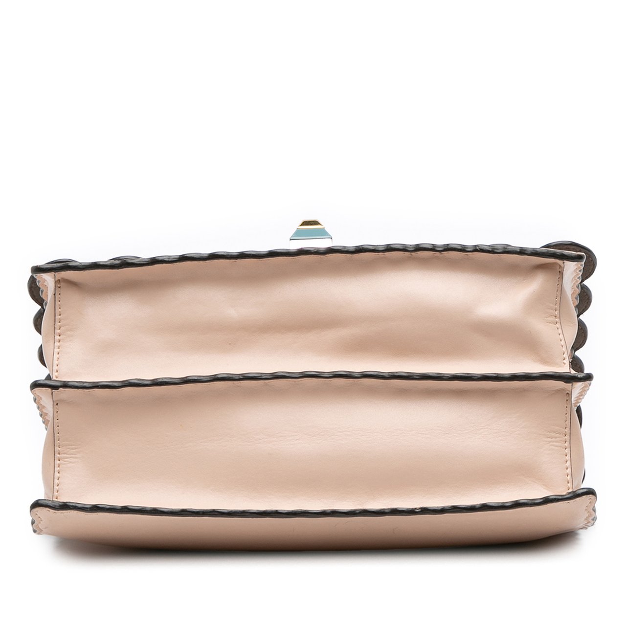 Fendi Medium Scalloped Leather Kan I Satchel Roze