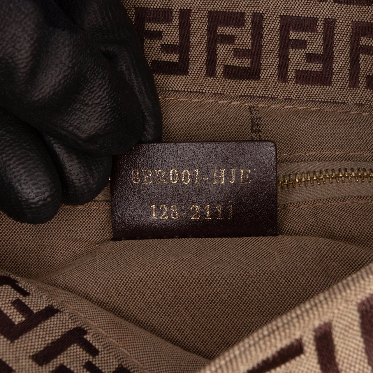 Fendi Zucchino Canvas Mamma Forever Bruin