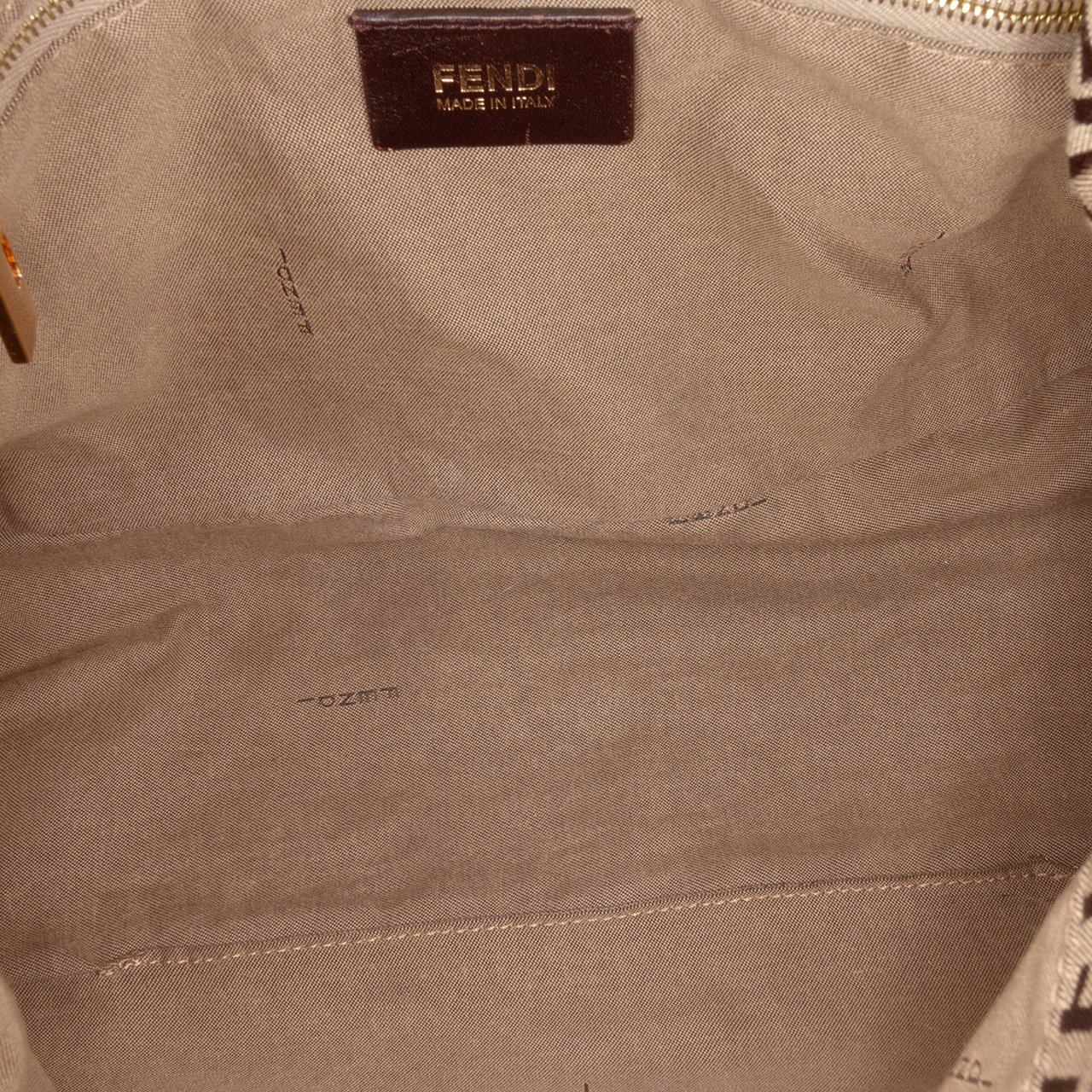 Fendi Zucchino Canvas Mamma Forever Bruin