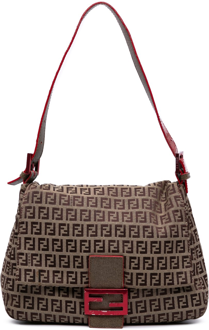 Fendi Zucchino Canvas Mamma Forever Bruin