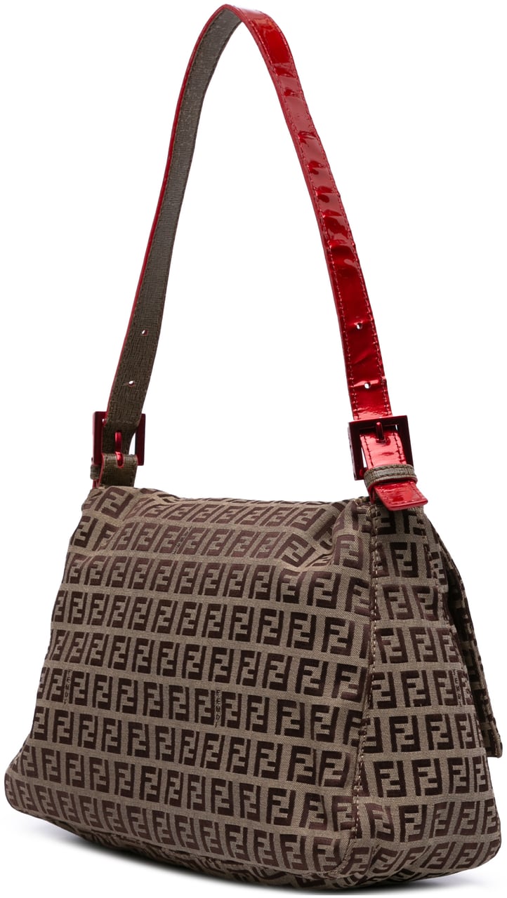 Fendi Zucchino Canvas Mamma Forever Bruin