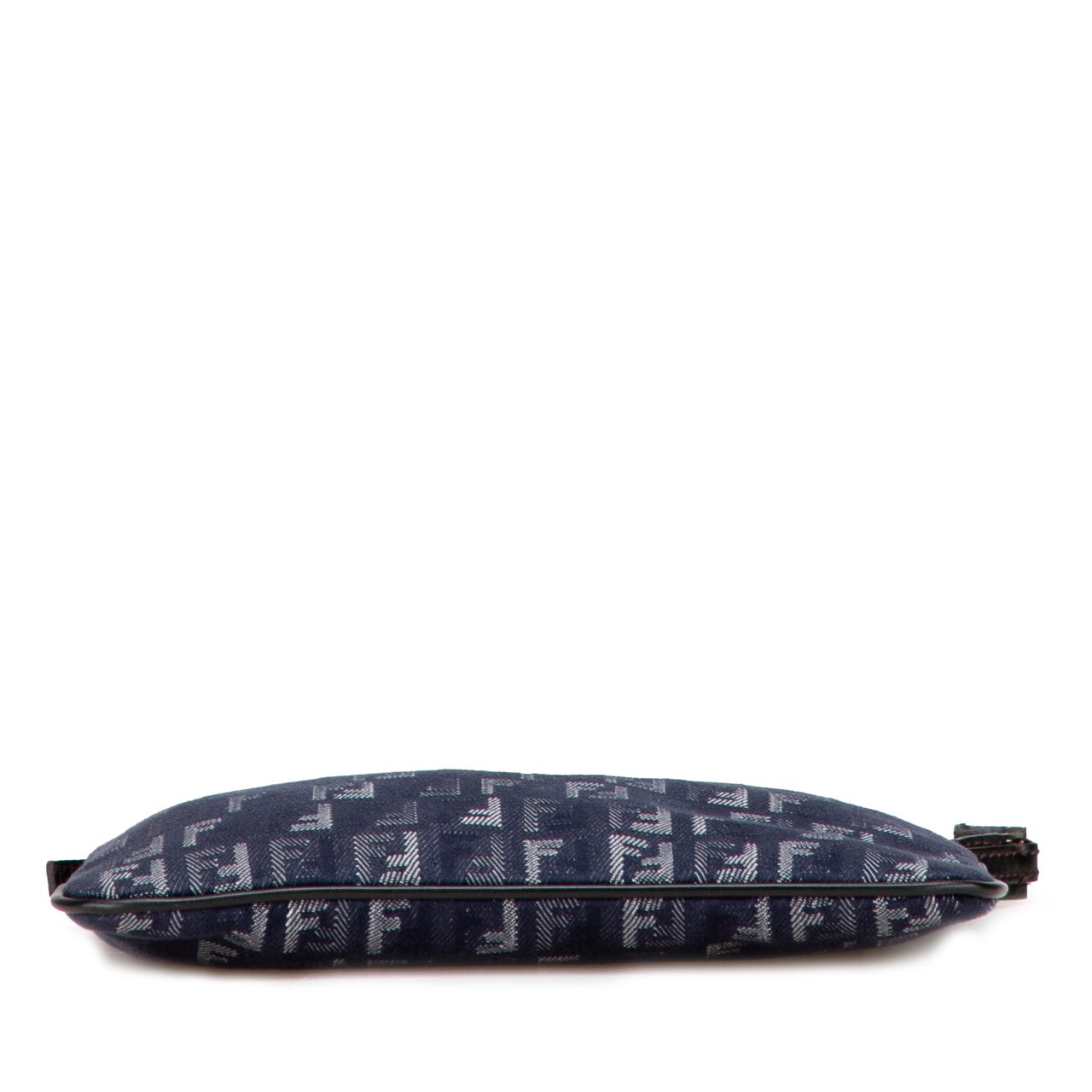 Fendi Zucchino Denim Crossbody Blauw