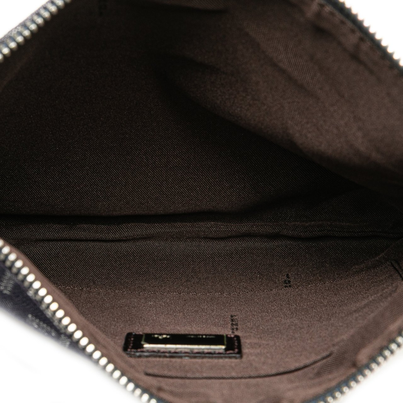 Fendi Zucchino Denim Crossbody Blauw