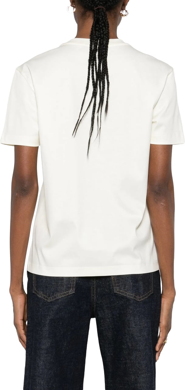 Fendi Nigthfly Off-White Abstract Butterfly Graphic T-Shirt Wit