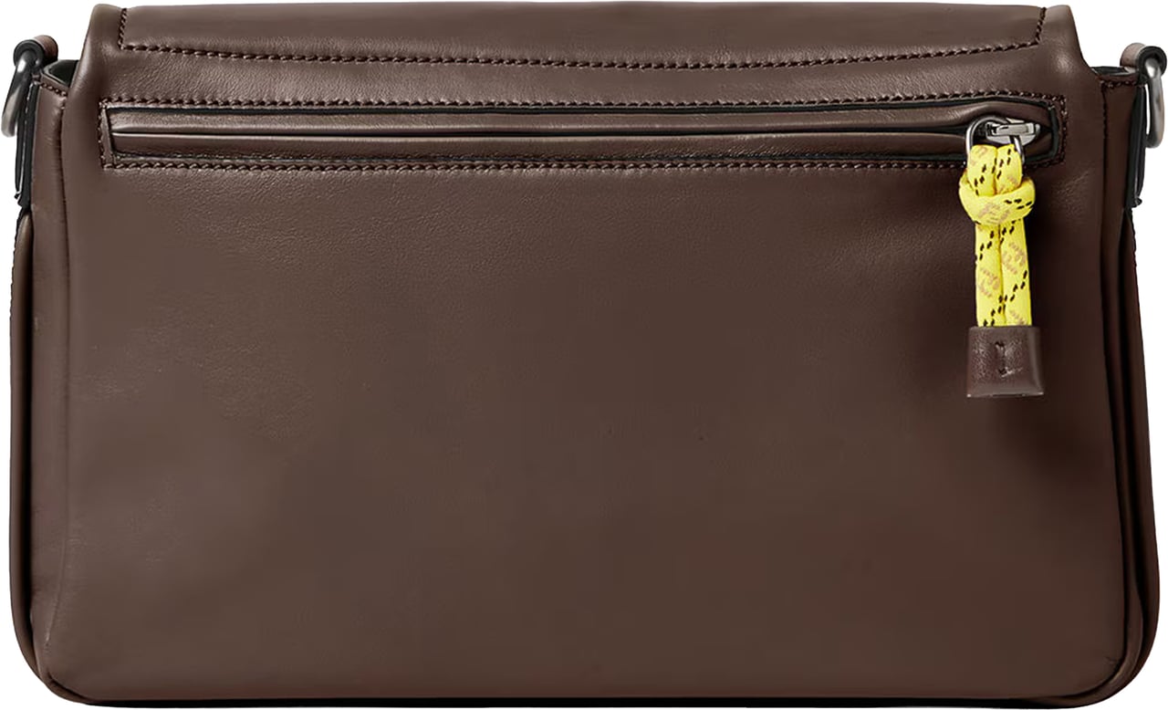 Fendi Flux Messenger B Vit.Mal Brown Leather Messenger Grijs