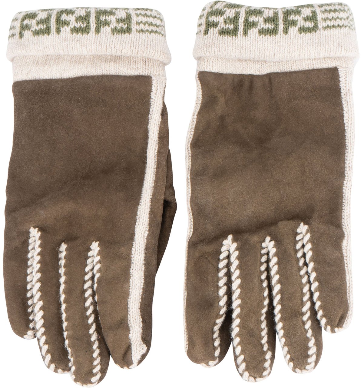 Fendi Fendi FF Wool Monogram Gloves Divers