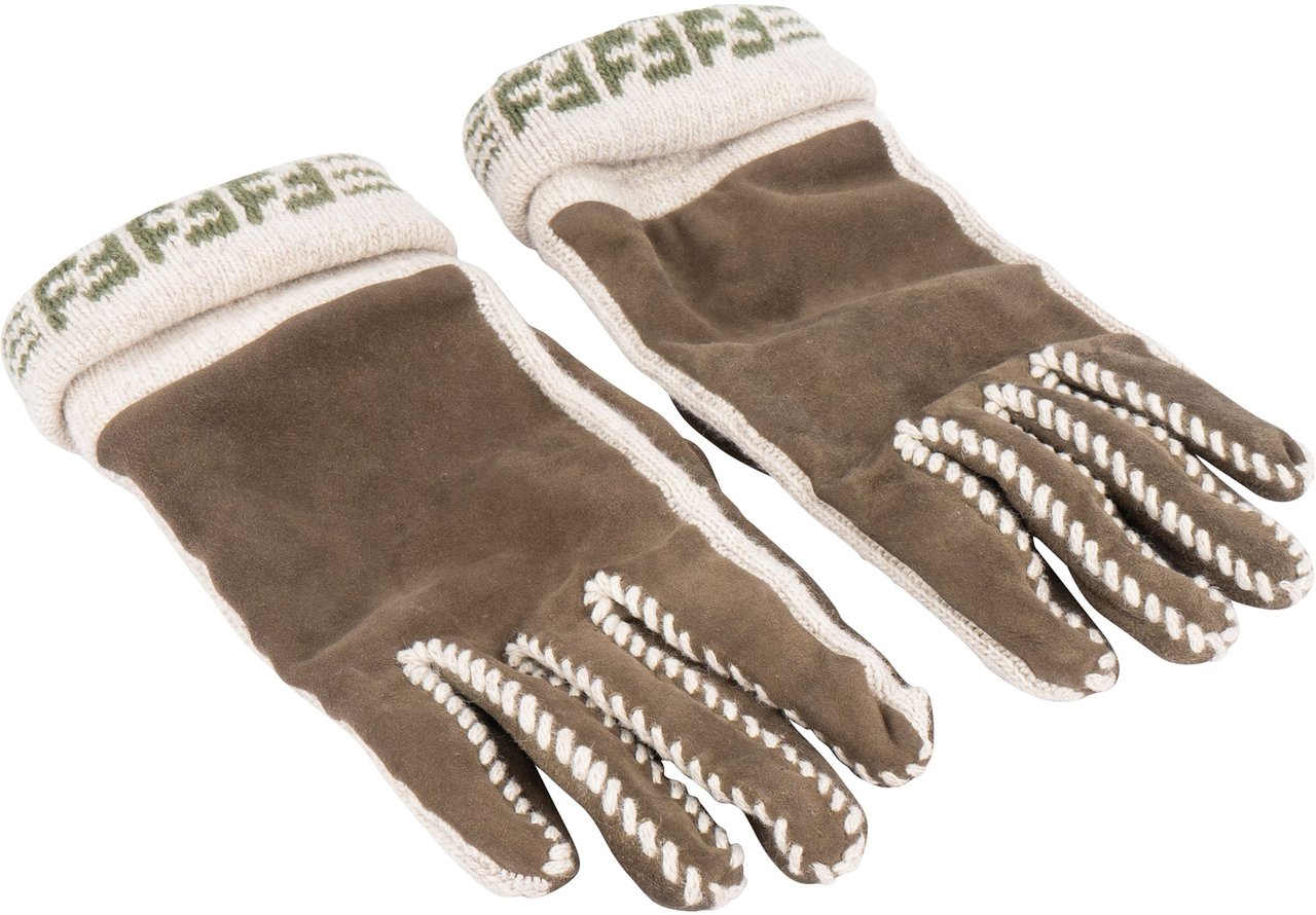 Fendi Fendi FF Wool Monogram Gloves Divers
