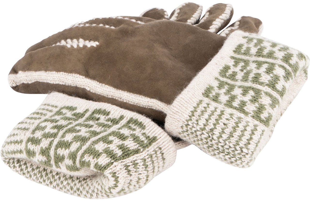 Fendi Fendi FF Wool Monogram Gloves Divers