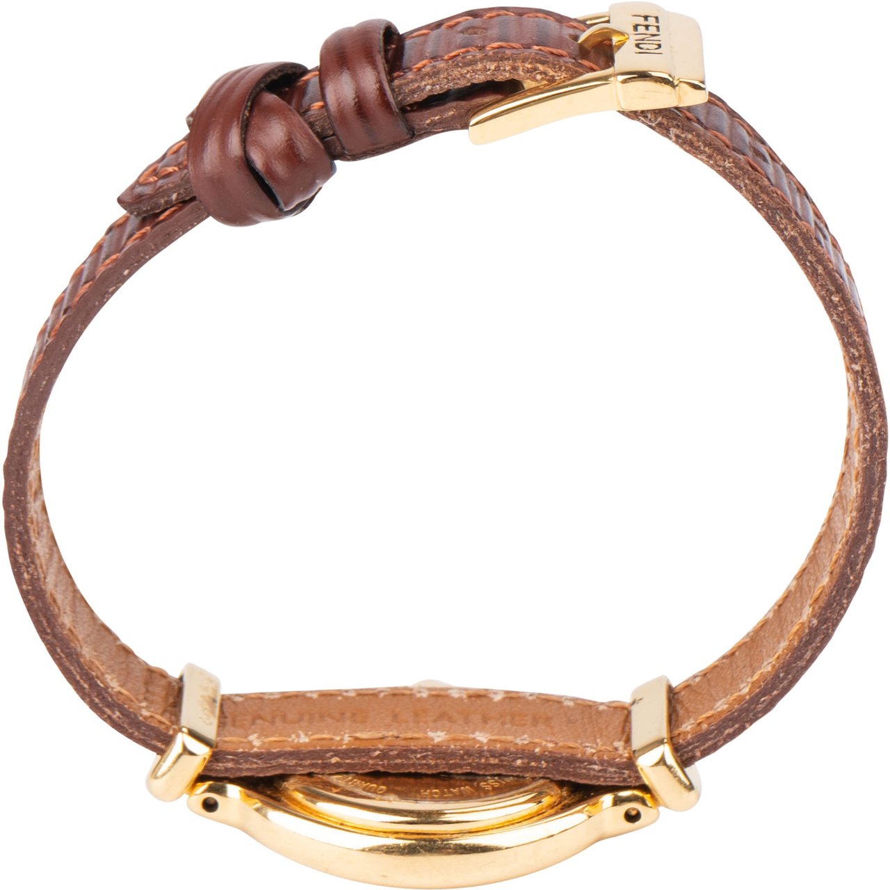 Fendi Fendi Gold Tone Chameleon 640L Women Watch Oranje