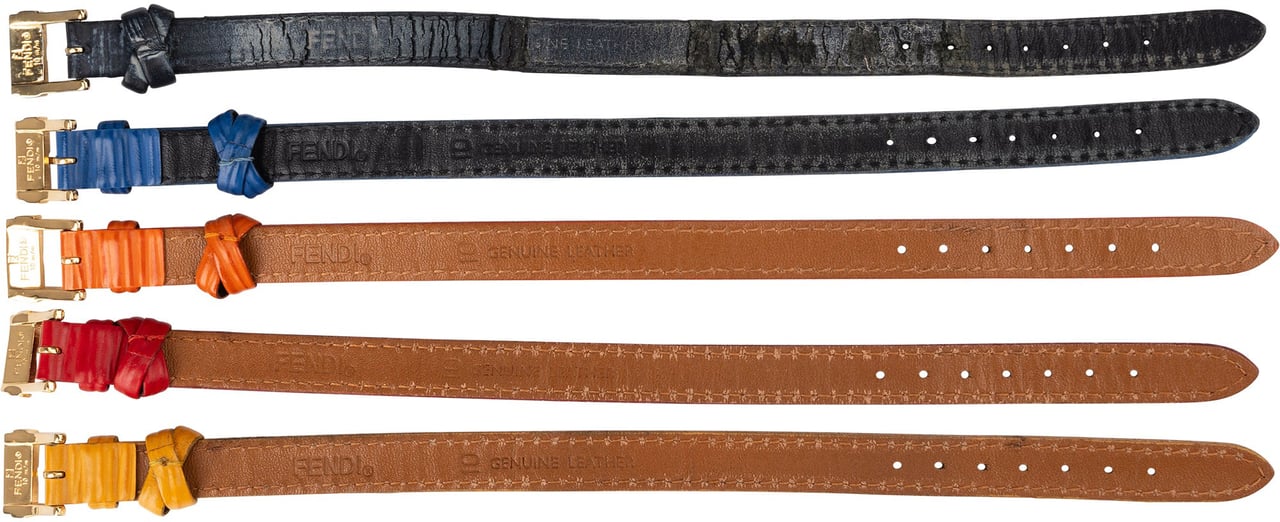 Fendi Fendi Gold Tone Chameleon 640L Women Watch Oranje