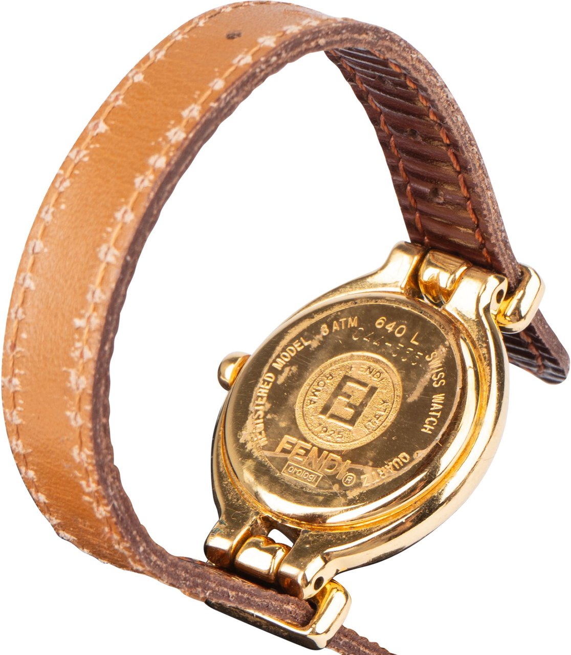 Fendi Fendi Gold Tone Chameleon 640L Women Watch Oranje