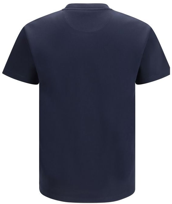 Fendi Blue Cotton T-Shirt Blauw