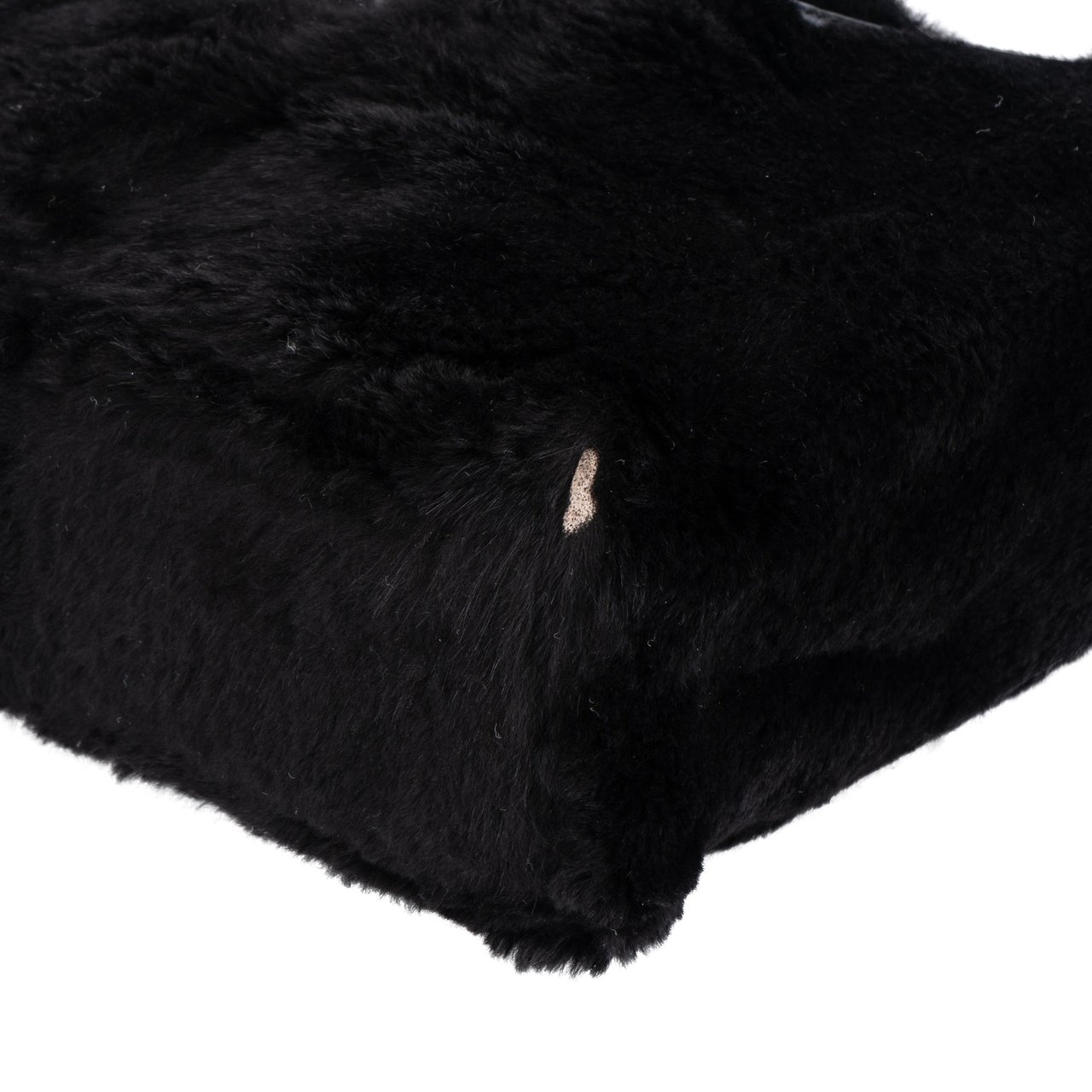 Fendi Fendi FF Black Fur Handbag Divers