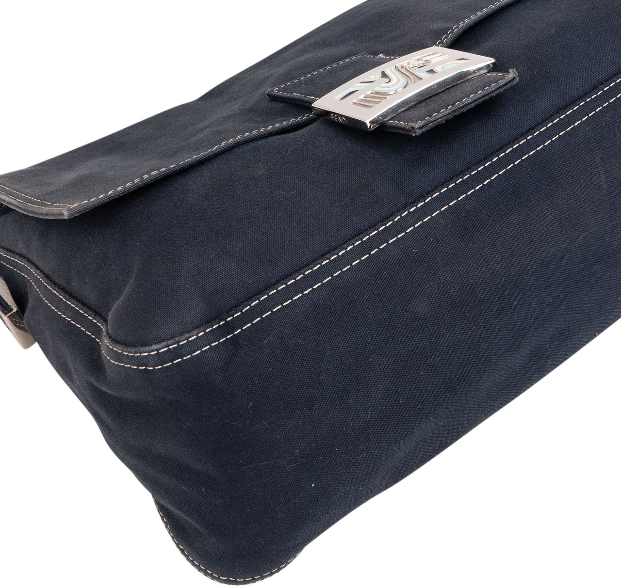 Fendi Fendi Baguette Mamma Shoulder Bag Navy