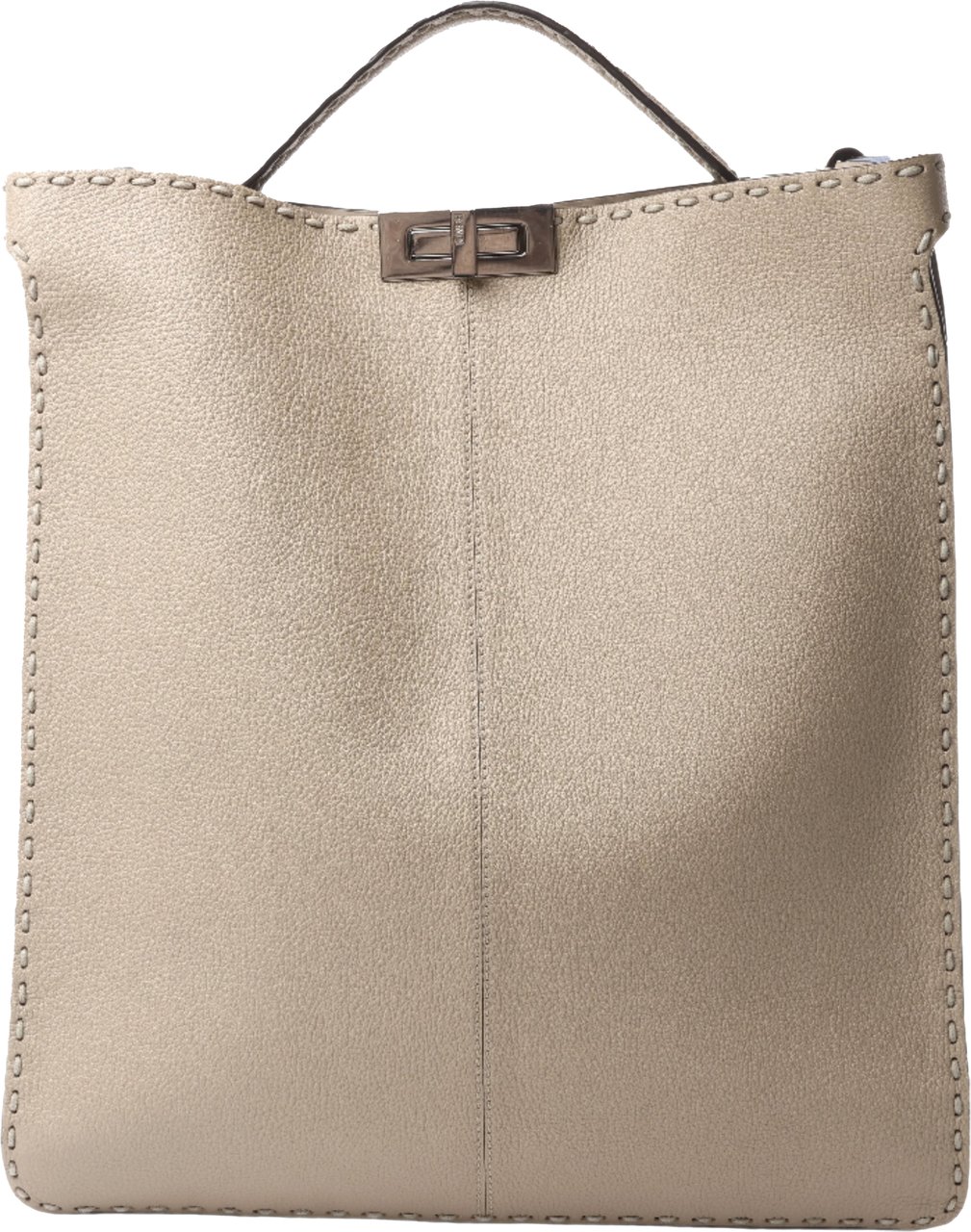 Fendi Fendi Peek-a-boo X-light  ICU Co., Ltd. Leather Handbag in Beige 7VA528 Beige