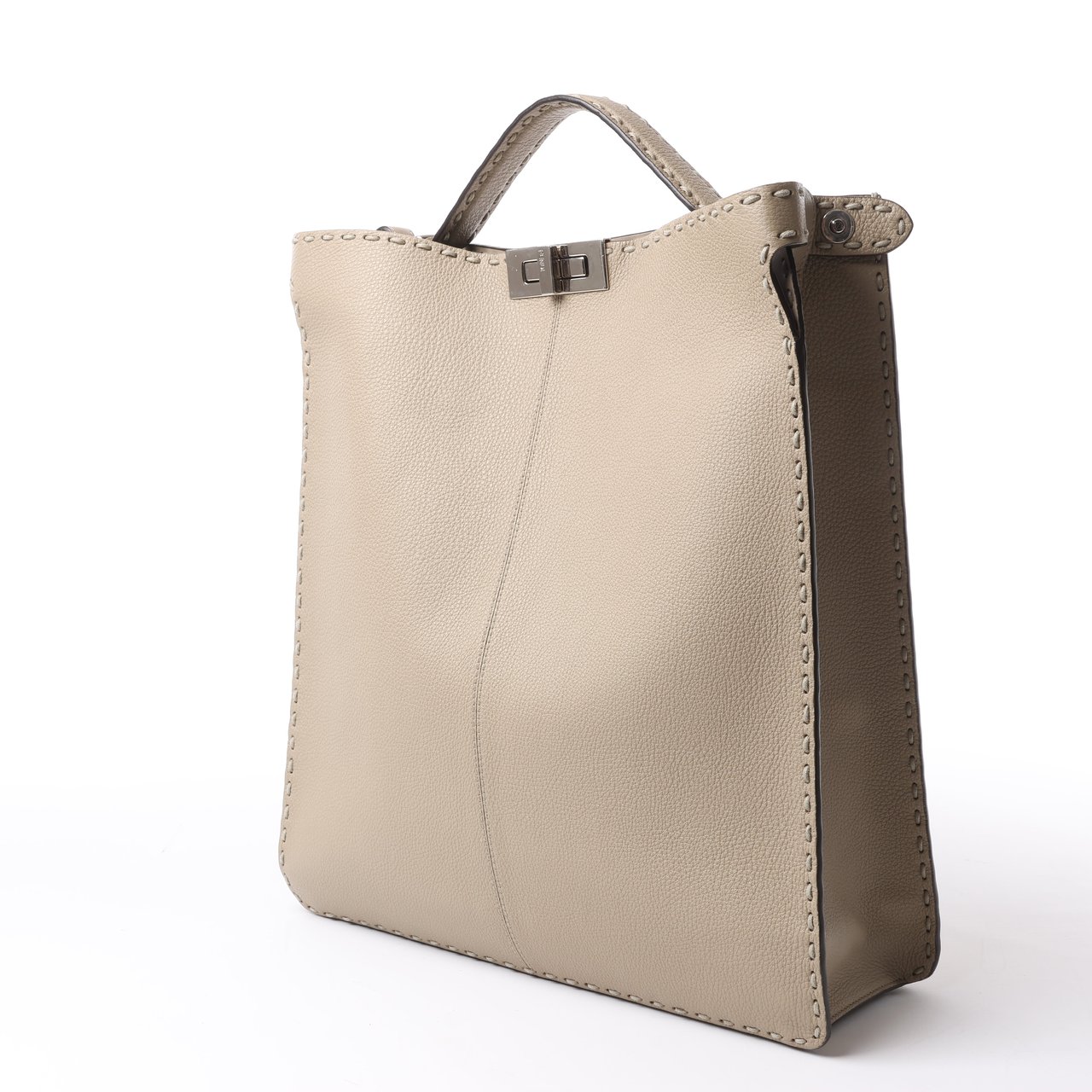 Fendi Fendi Peek-a-boo X-light  ICU Co., Ltd. Leather Handbag in Beige 7VA528 Beige