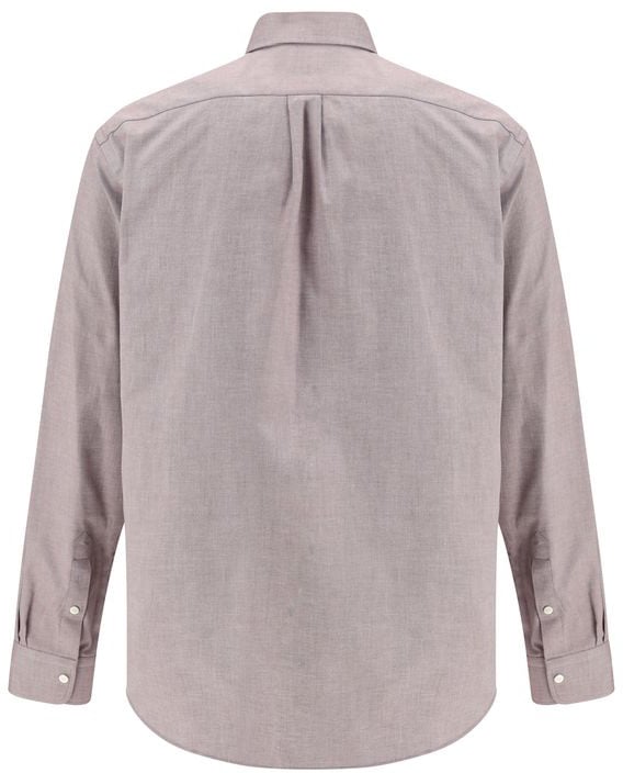 Fendi Bordeaux Cotton Shirt Maroon