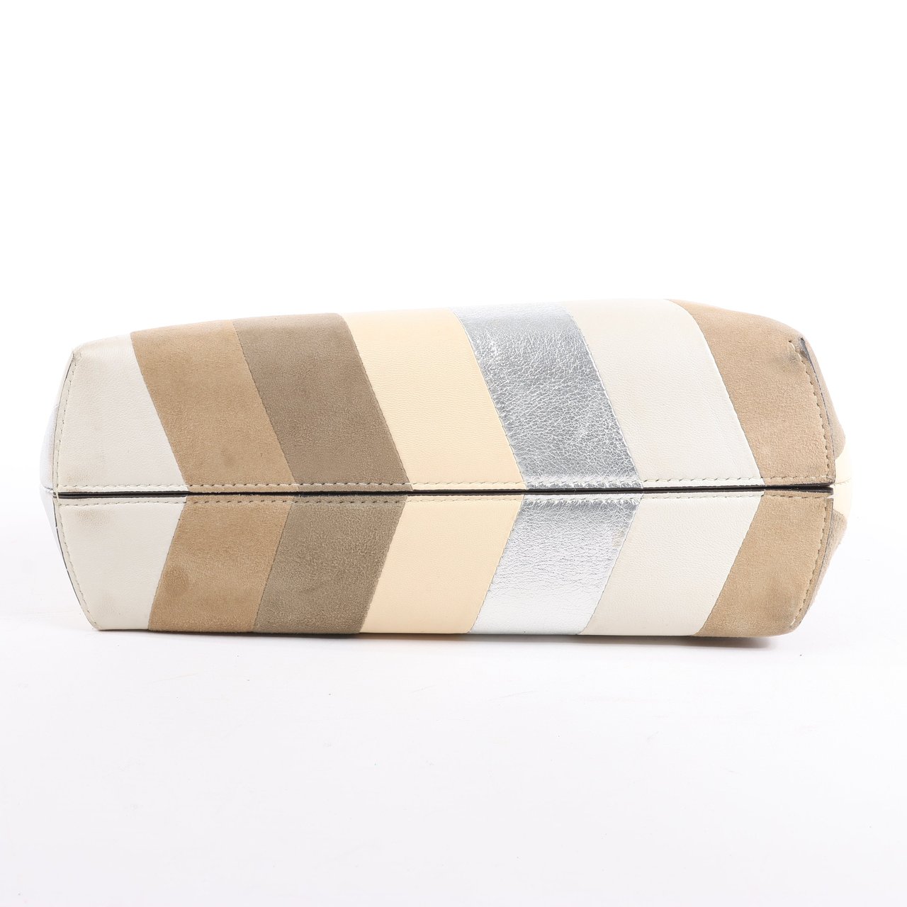 Fendi FENDI First Leather x Suede Shoulder bag in Beige 8BP129 Beige