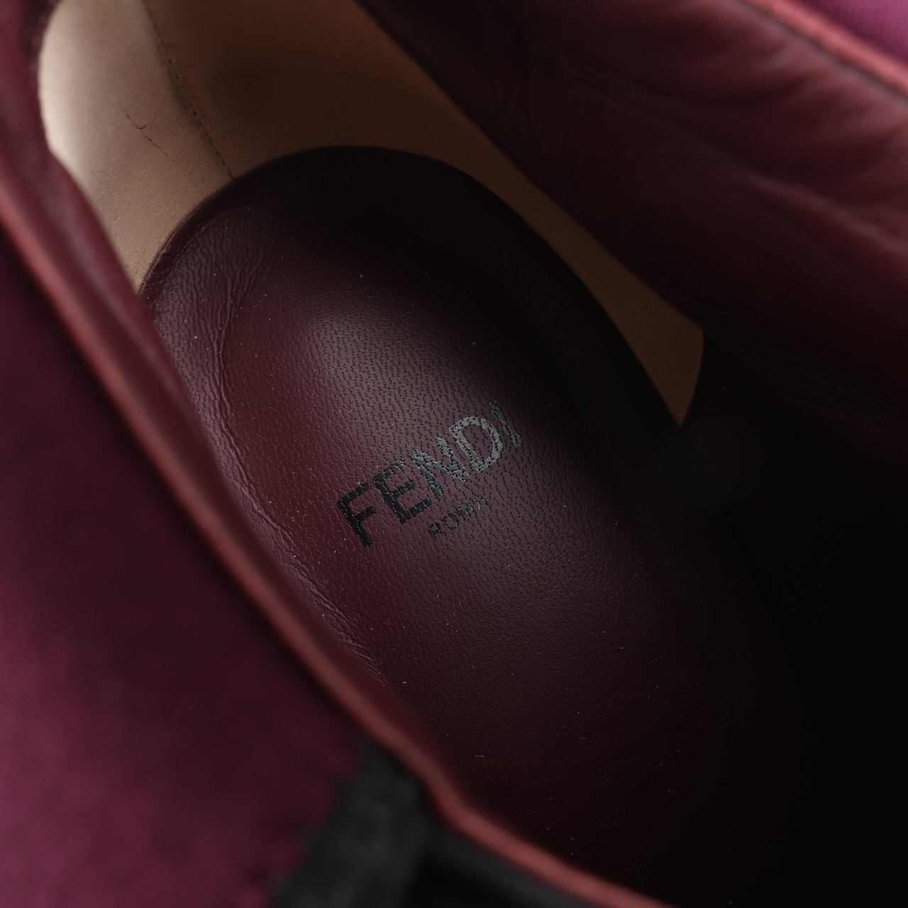 Fendi Fendi Leather Ankle Boots in Black, Size 38 EU Zwart