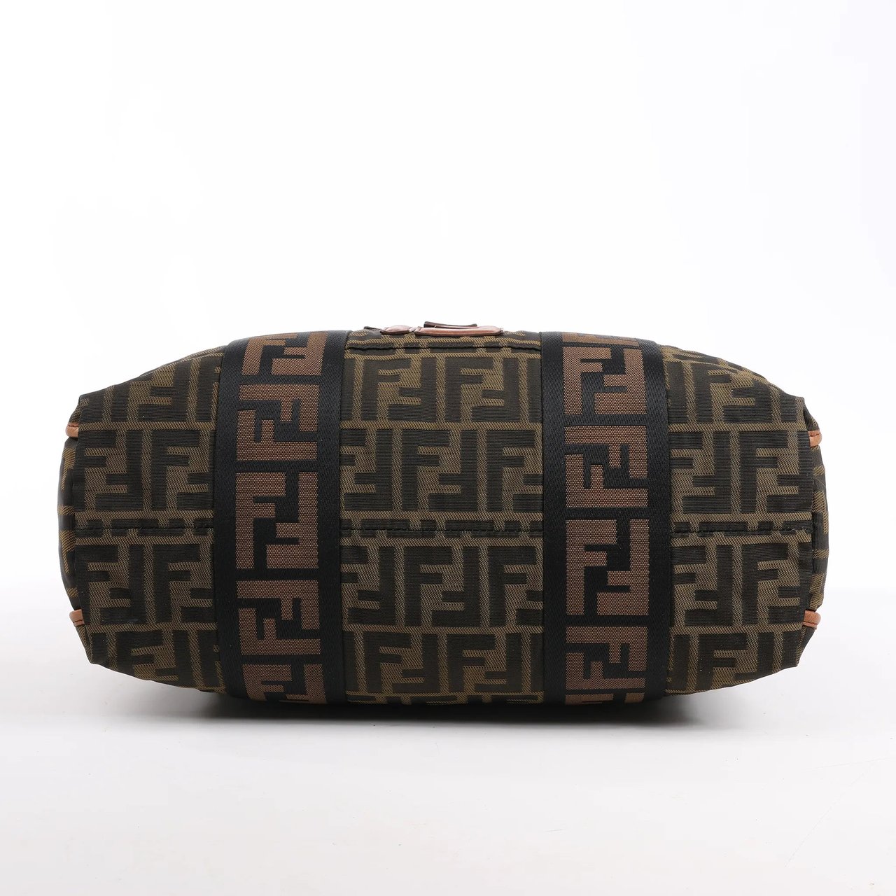 Fendi FENDI Zucca Canvas x Leather 2Way Handbag in Brown 7VA158 Bruin