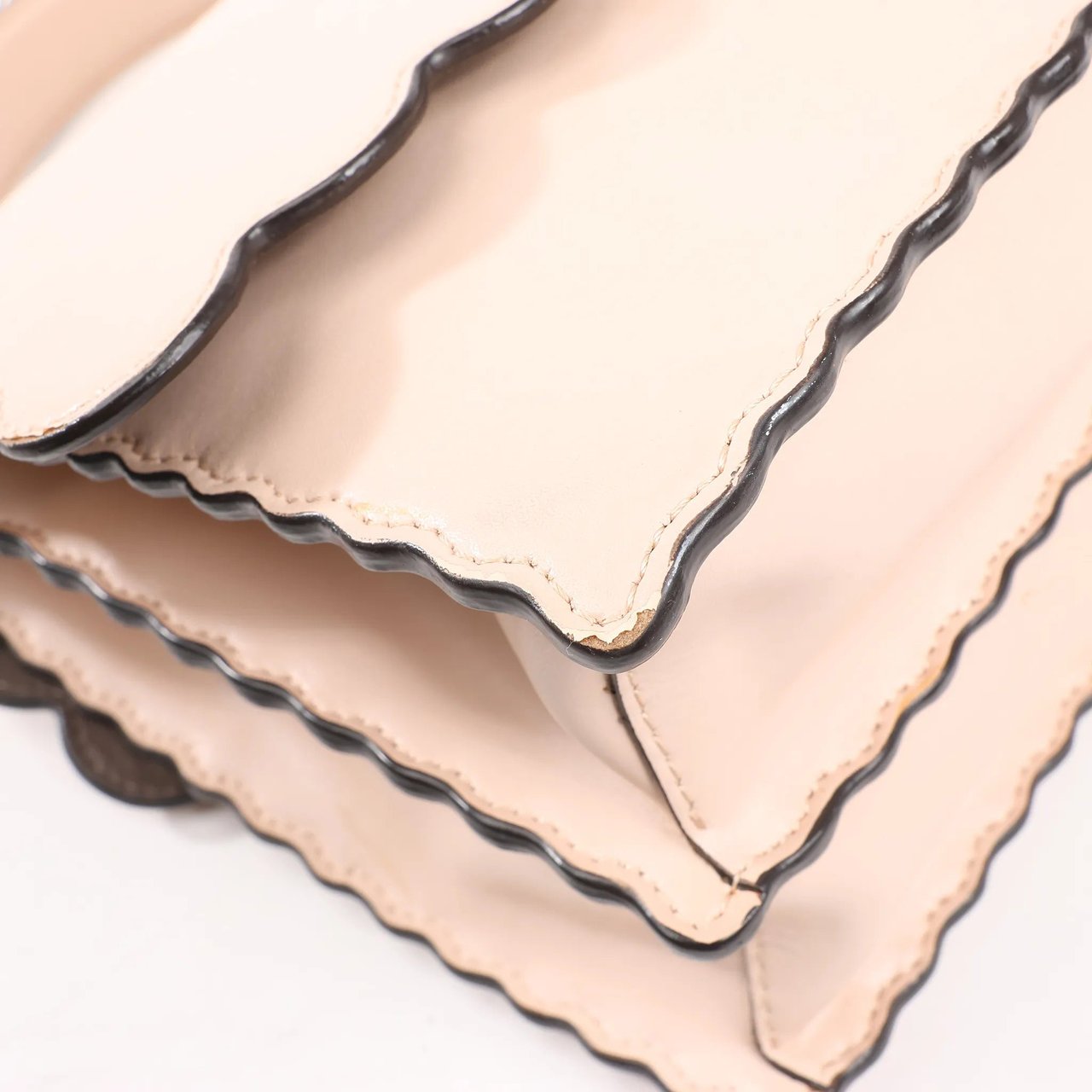 Fendi FENDI Kan I Leather 2Way Handbag in Pink 8BT283 Roze