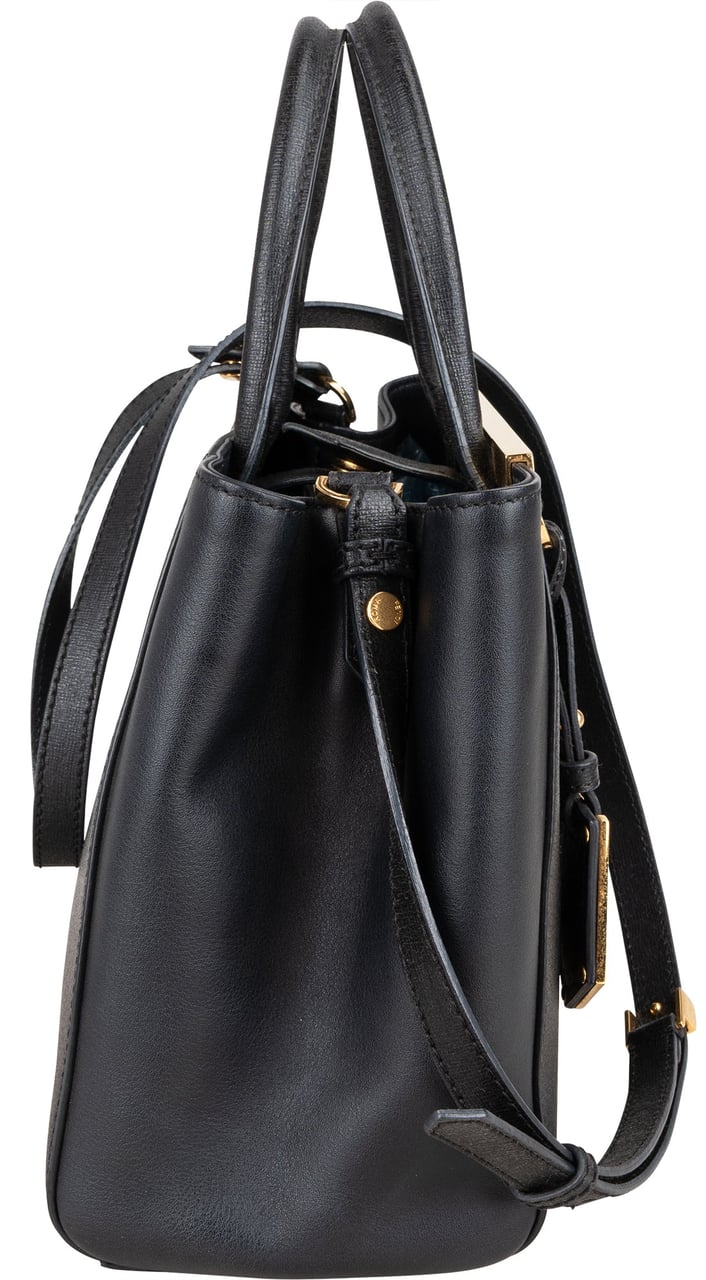 Fendi Fendi Black Leather 2 Jours Petite Handbag Zwart