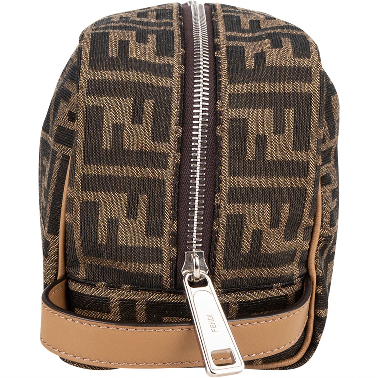 Fendi Fendi FF Monogram Toiletry Bag Bruin