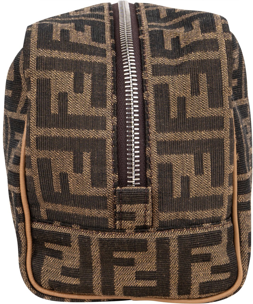 Fendi Fendi FF Monogram Toiletry Bag Bruin