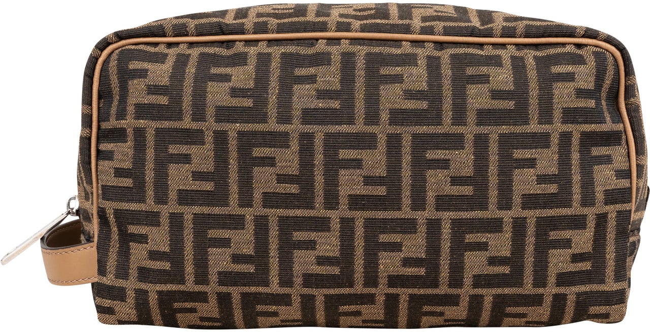 Fendi Fendi FF Monogram Toiletry Bag Bruin