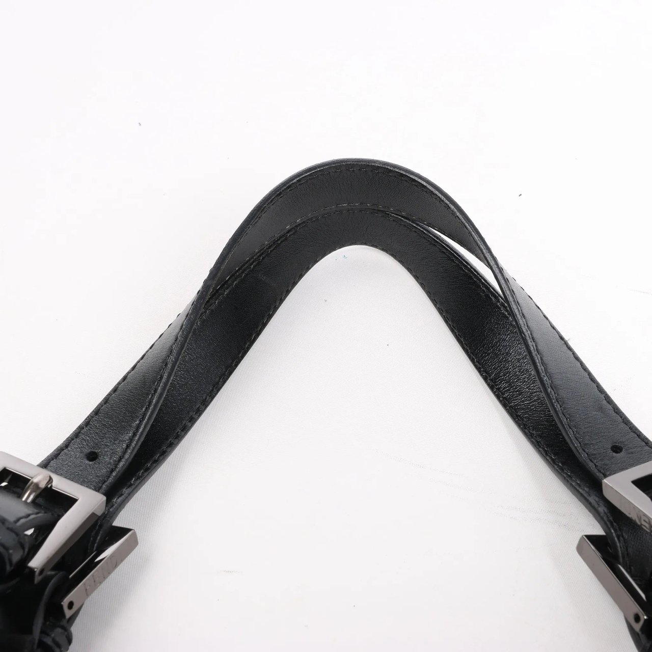 Fendi FENDI Zucchino Canvas x Leather Handbag in Brown 8BR091 Bruin