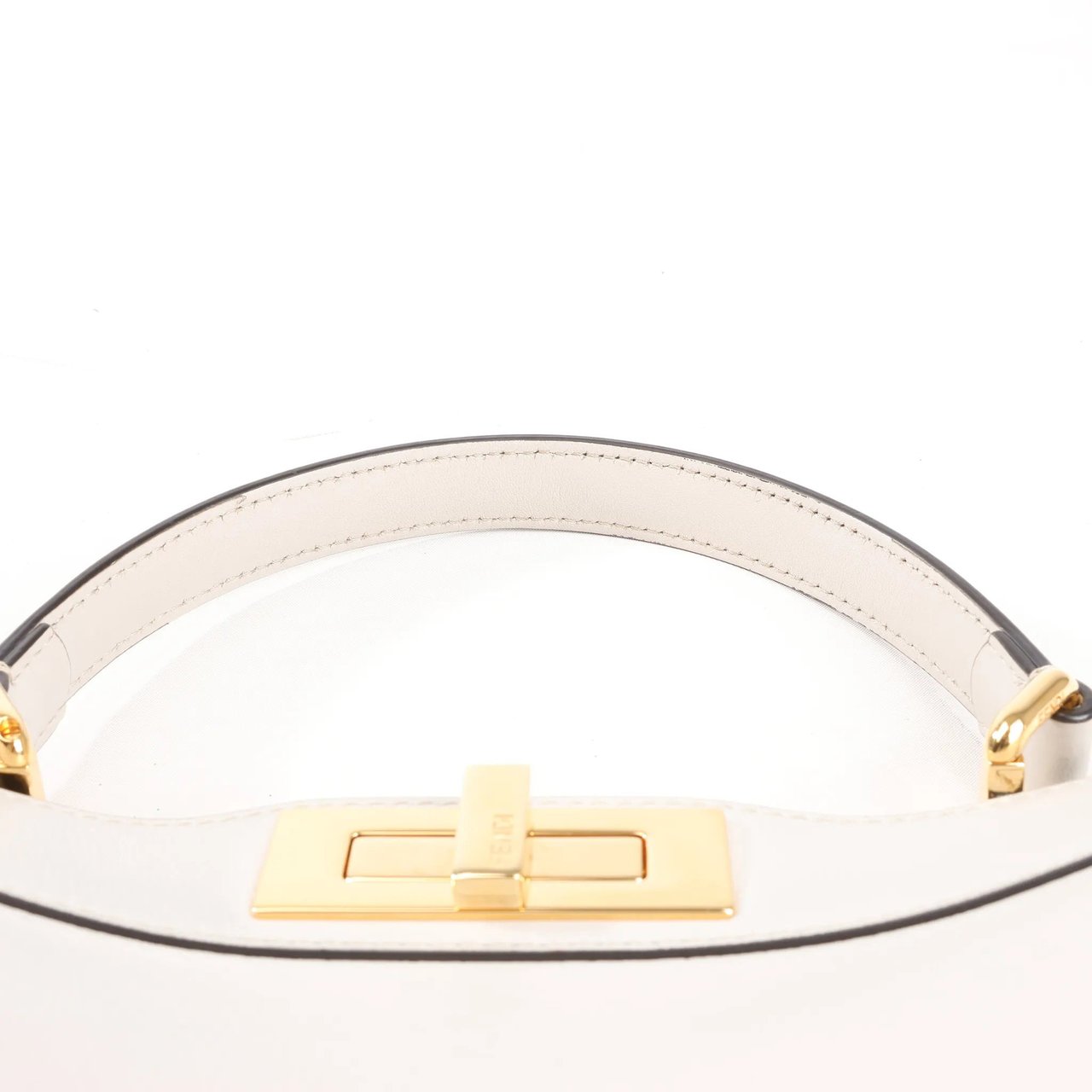 Fendi Fendi Peekaboo Medium Leather 2Way Handbag in Gray 8BN321 Grijs