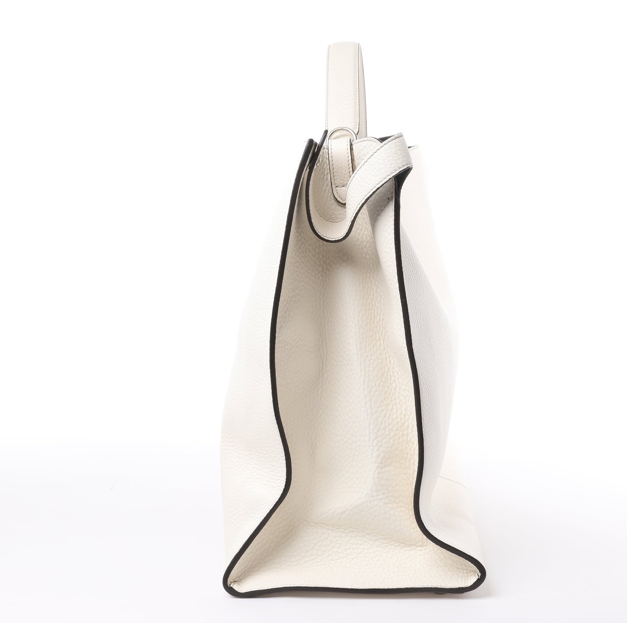 Fendi Fendi Peek-a-boo X-light Leather Handbag in White 7VA448 Wit