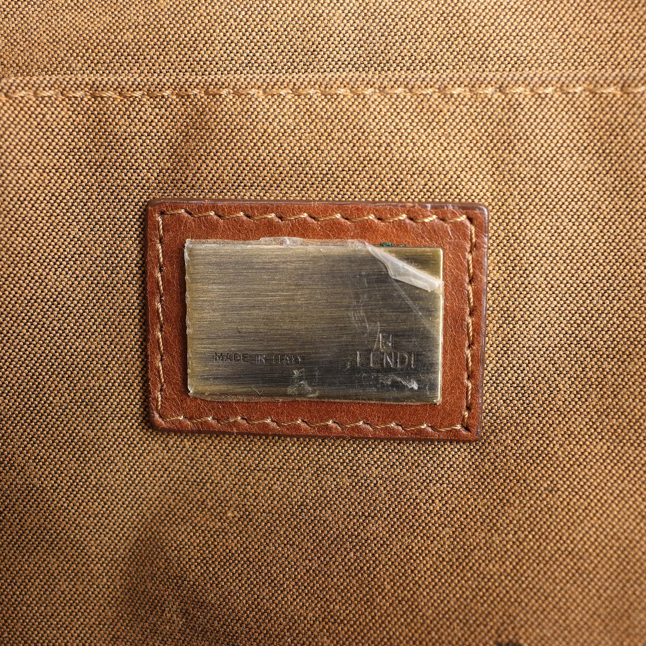 Fendi FENDI Zucca Canvas x Leather 2Way Handbag in Brown 7VA158 Bruin