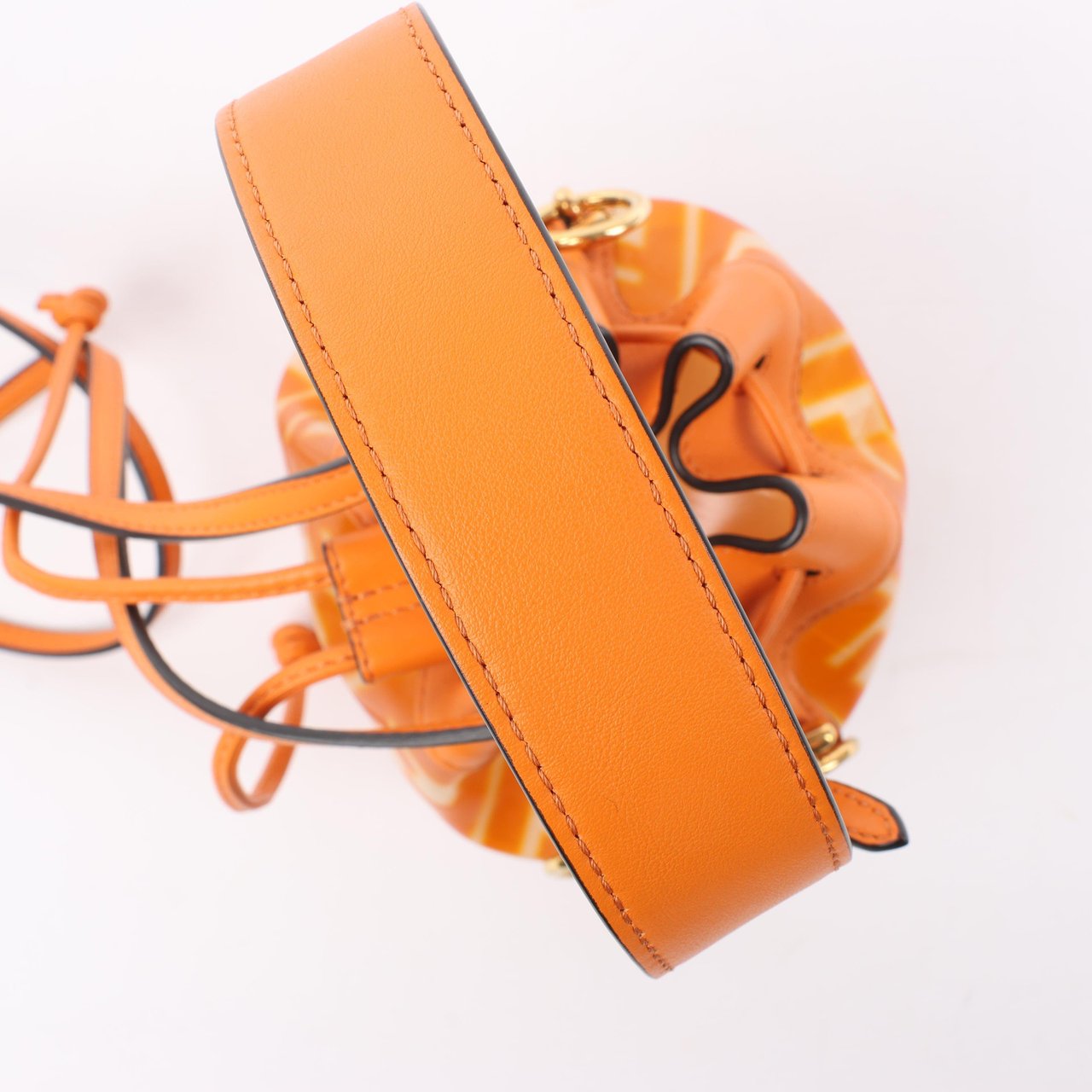 Fendi FENDI Mon Tresor Mini PVC & leather 2 Way Shoulder Bag in Orange 8BS010 Oranje