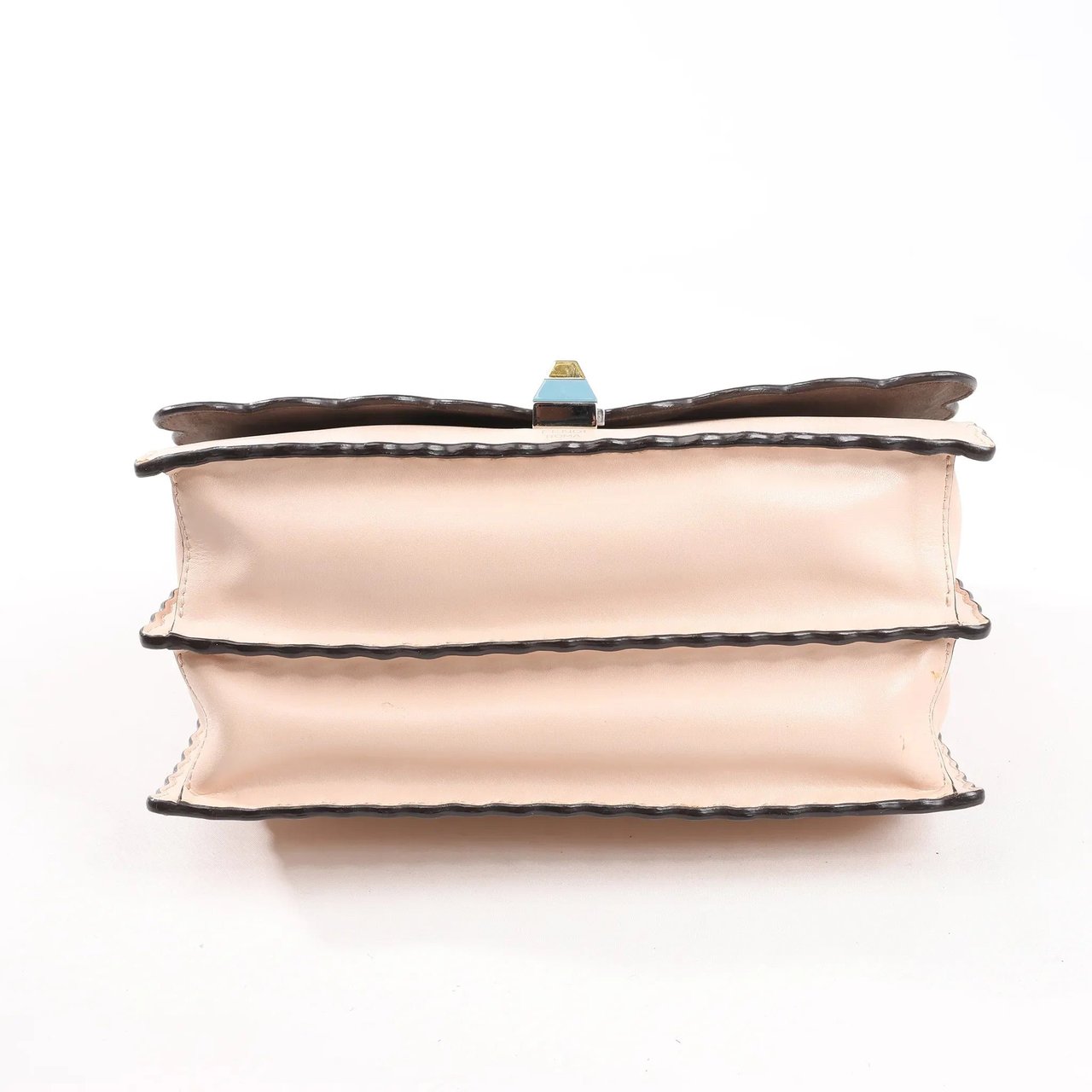 Fendi FENDI Kan I Leather 2Way Handbag in Pink 8BT283 Roze