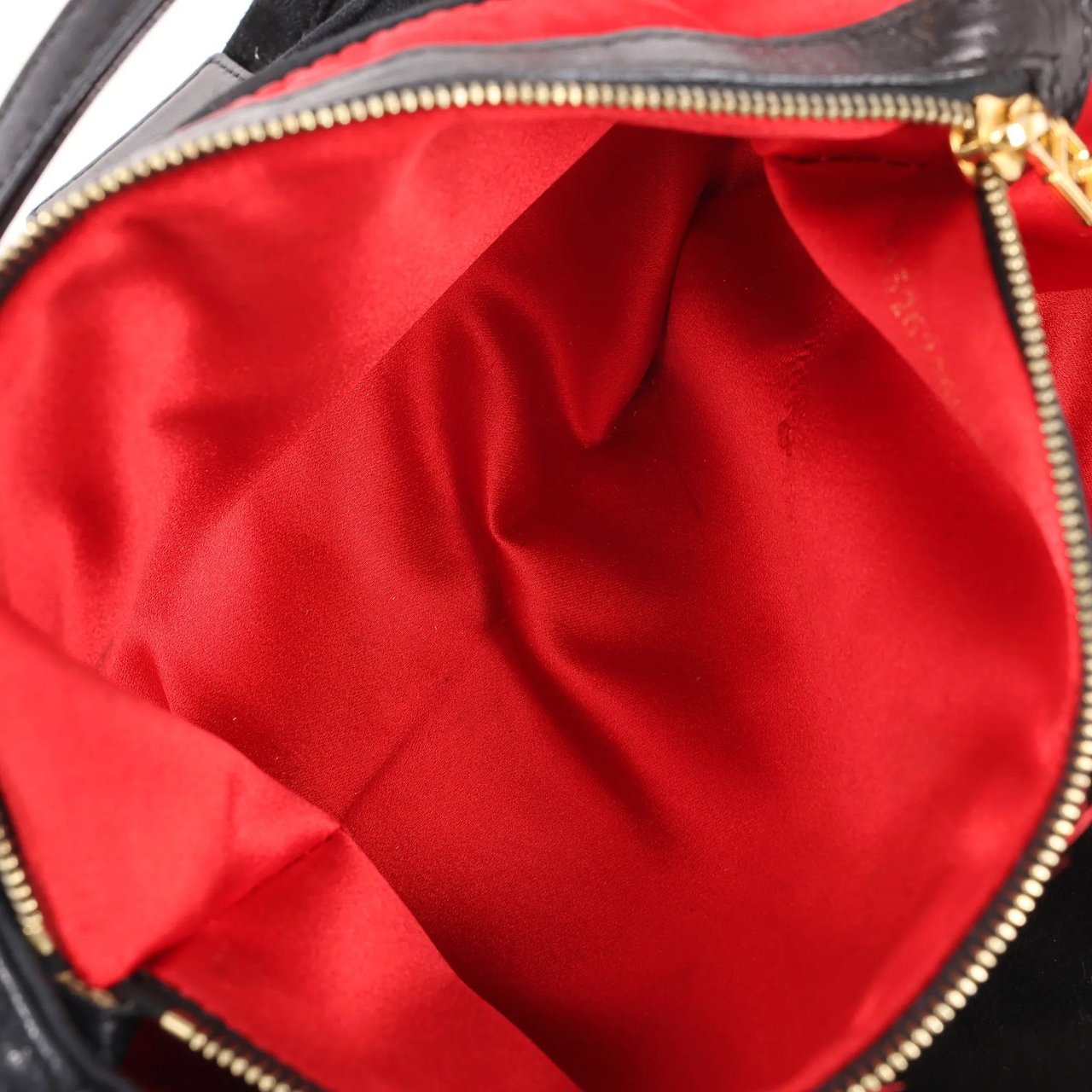 Fendi FENDI Suede x Leather Shoulder bag in Black Zwart