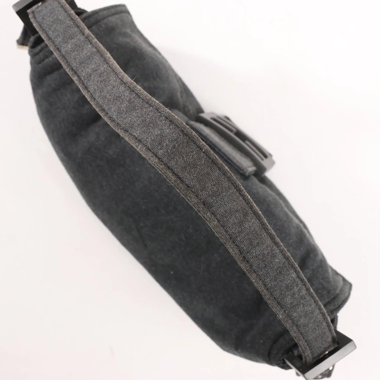 Fendi FENDI Baguette Cotton Shoulder bag in Gray 26424 Grijs