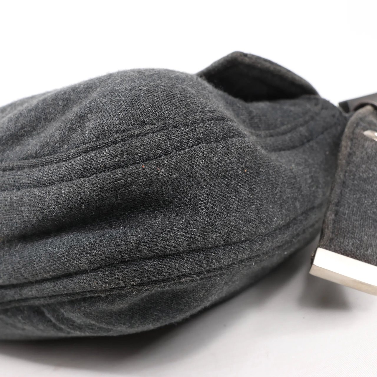 Fendi FENDI Baguette Cotton Shoulder bag in Gray 26424 Grijs