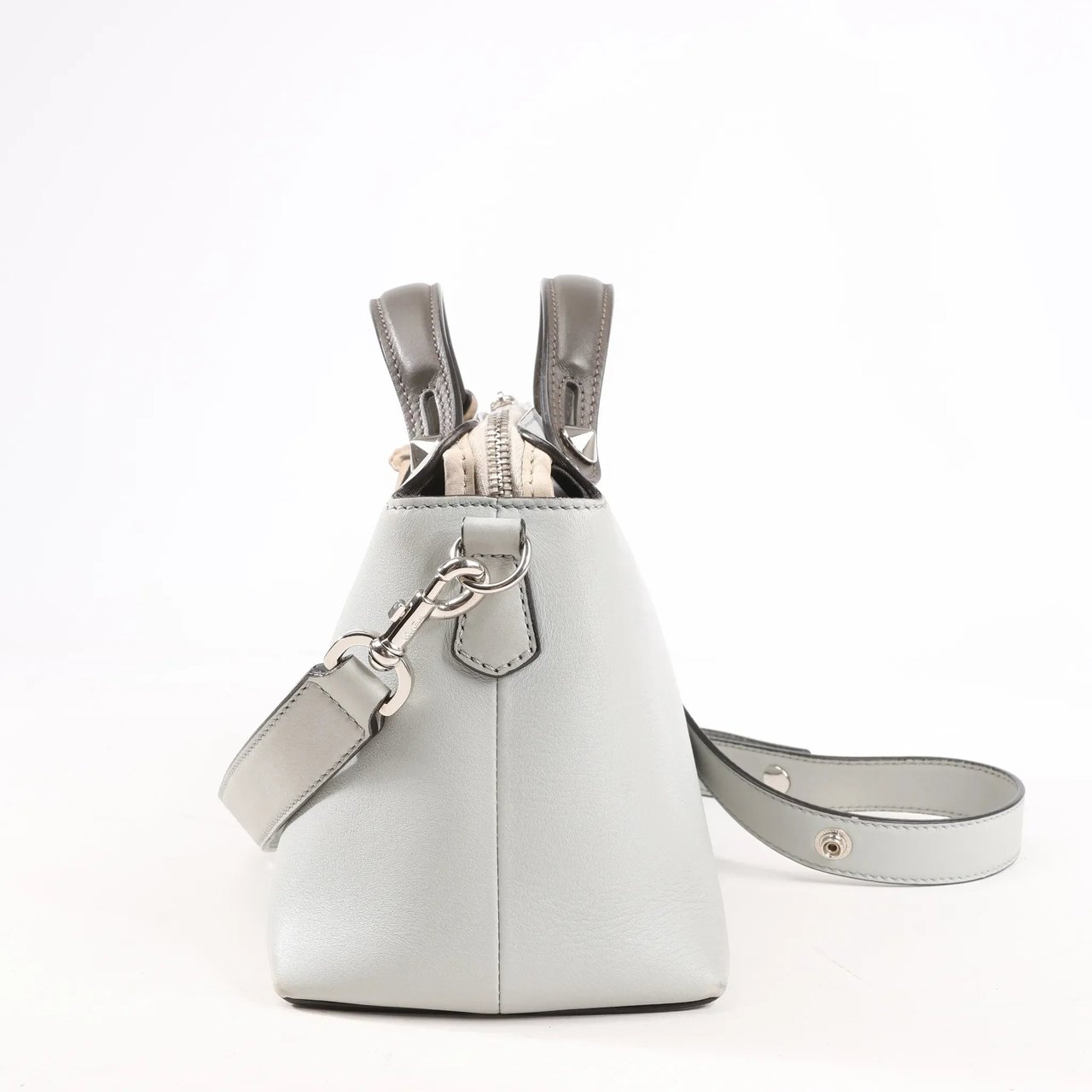 Fendi Fendi By The Way Medium Leather 2Way Handbag in Blue 8BL124 Blauw