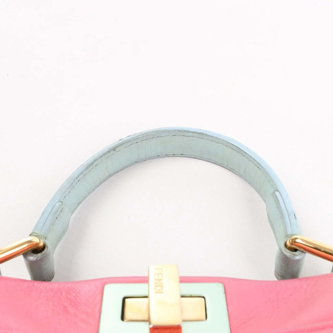 Fendi Fendi Peekaboo Mini Leather 2Way Handbag in Pink Divers