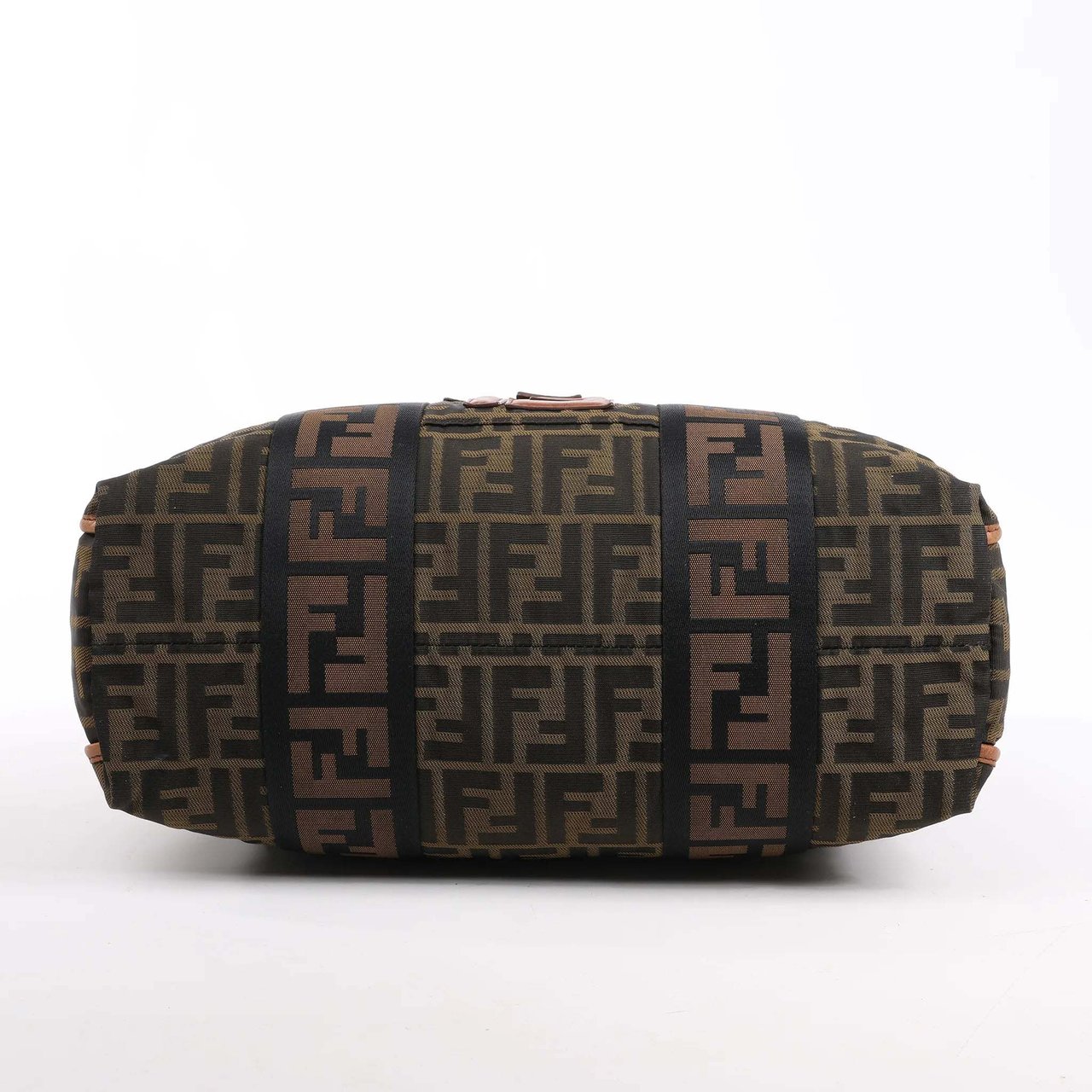 Fendi FENDI Zucca Canvas x Leather 2Way Handbag in Brown 7VA158 Bruin