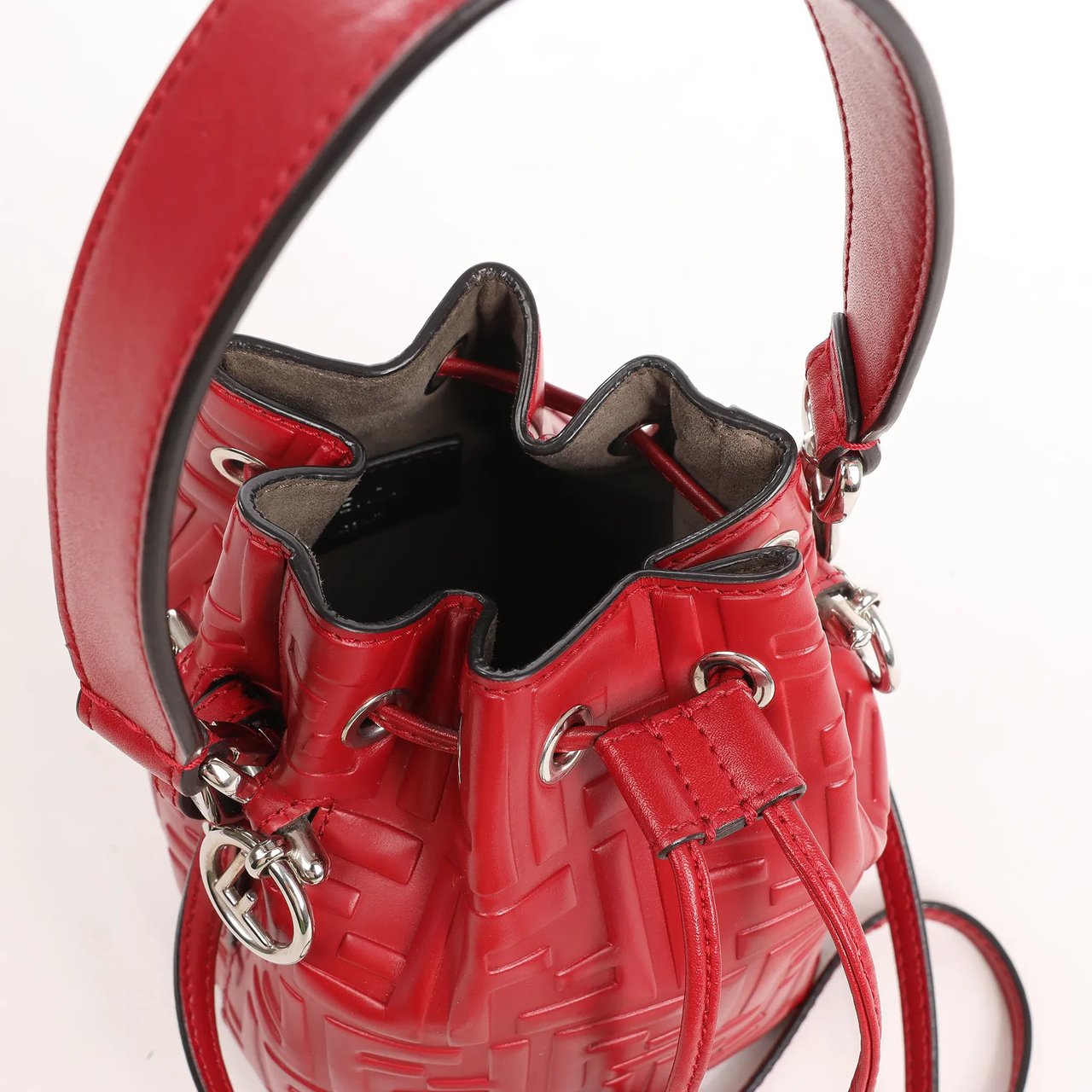 Fendi Fendi Mon Tresor Mini 2Way Shoulder Bag in Red 8BS010 Divers