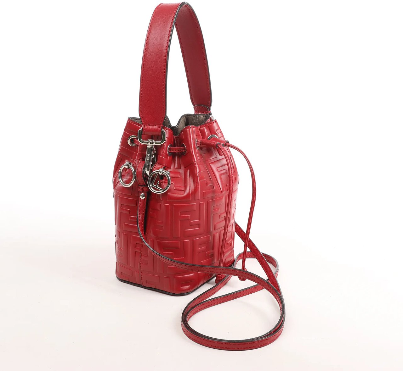 Fendi Fendi Mon Tresor Mini 2Way Shoulder Bag in Red 8BS010 Divers