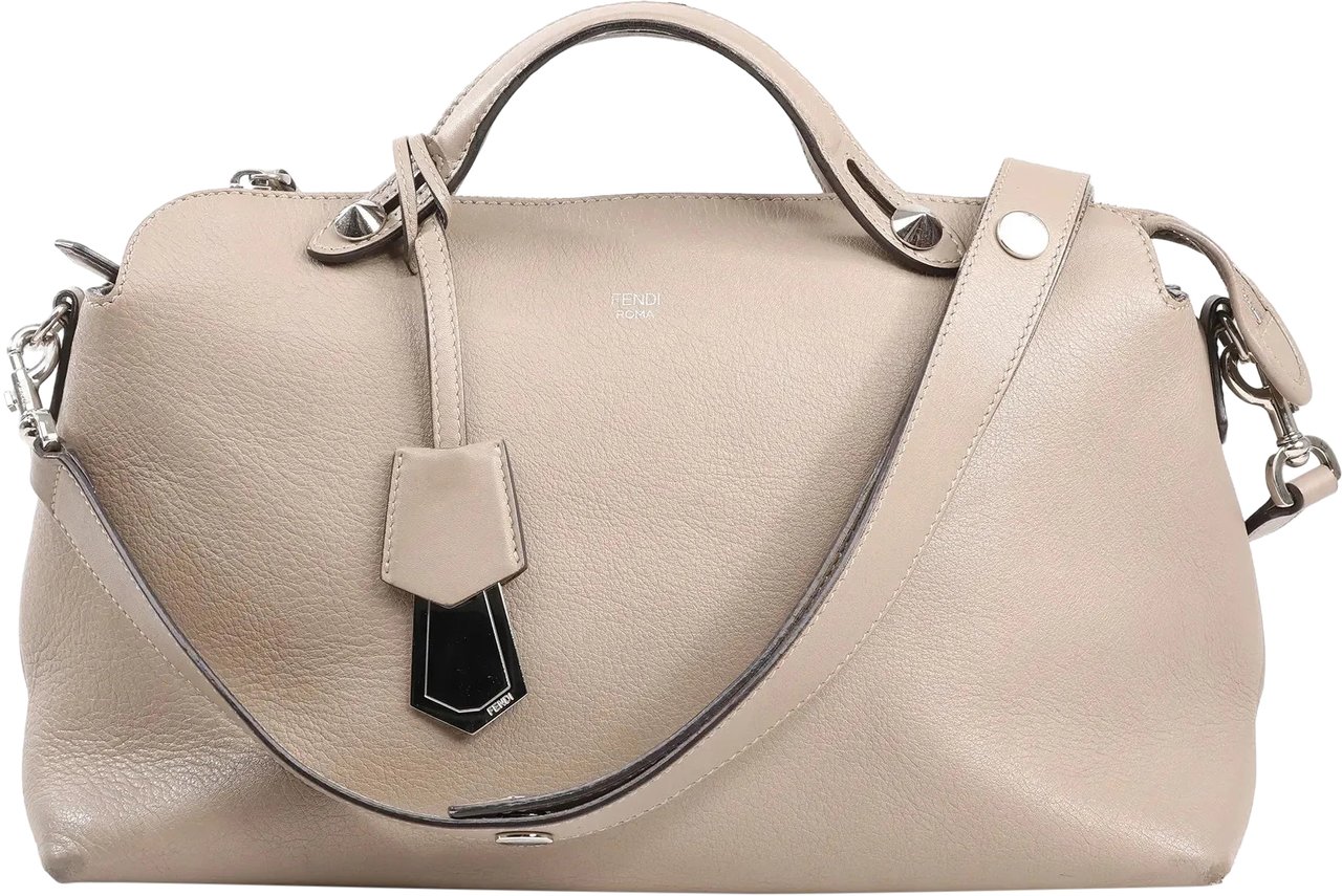 Fendi Fendi By The Way Medium Leather 2Way Handbag in Beige 8BL125 Beige